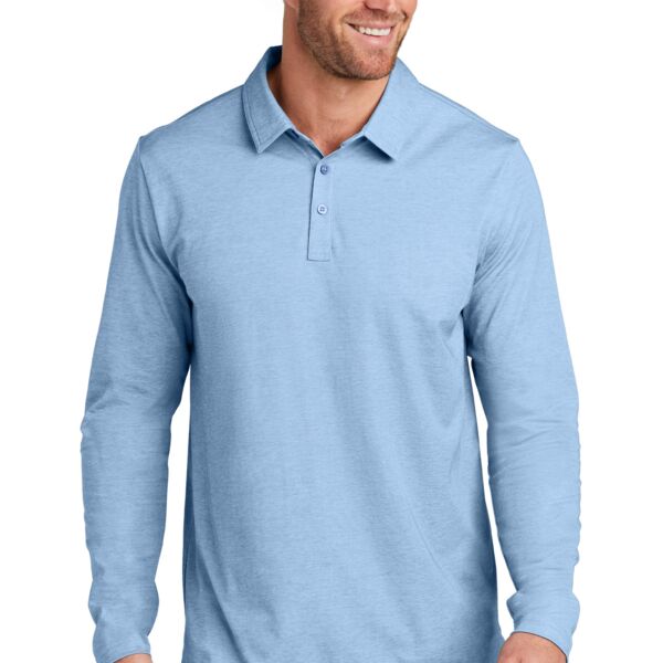 Oceanside Heather Long Sleeve Polo Thumbnail