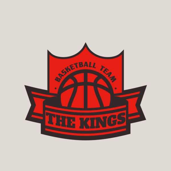 The Kings Basketball team Logo Template Thumbnail