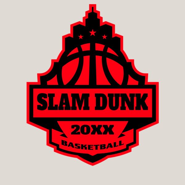 SLAM DUNK Basketball Logo Template Thumbnail