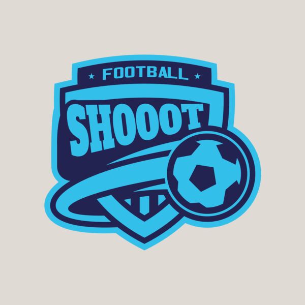 Shoot Football logo template Thumbnail