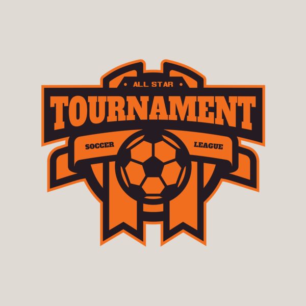 Tournament Soccer league logo template Thumbnail