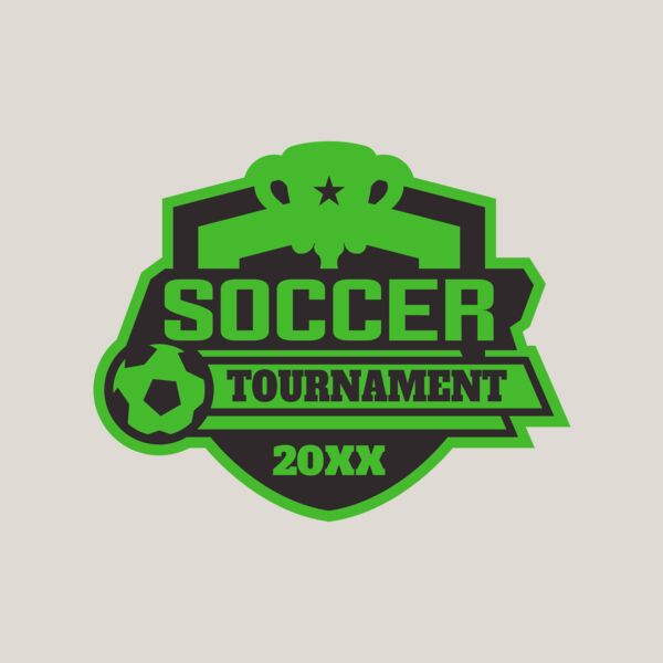 Soccer Tournament logo template 02 Thumbnail