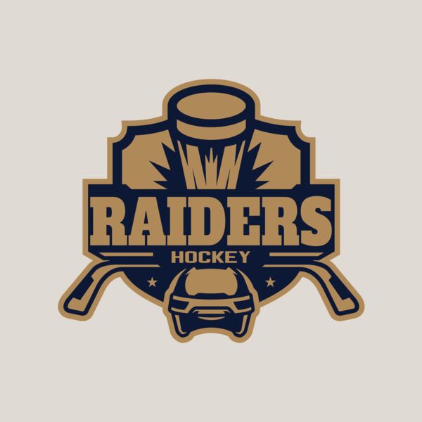 Raiders Hockey logo template Thumbnail
