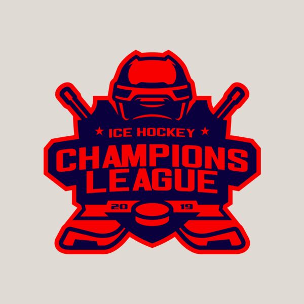 Champions League Ice Hockey logo template Thumbnail