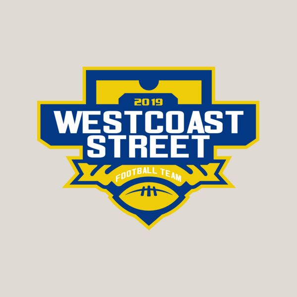 West Coast Street Football League logo template Thumbnail