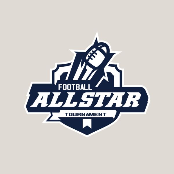 Allstar Tournament Football logo template Thumbnail