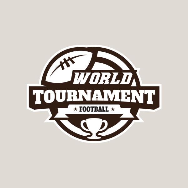 World Tournament Football logo template Thumbnail
