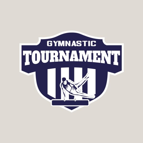 Gymnastic Tournament logo template Thumbnail