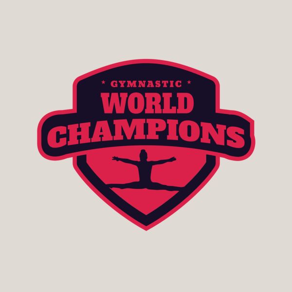 Gymnastic World Champions logo template Thumbnail