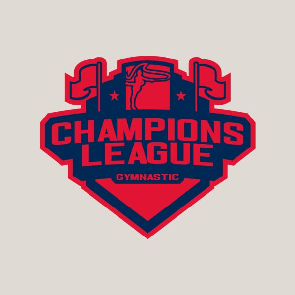 Champions League Gymnastic logo template Thumbnail
