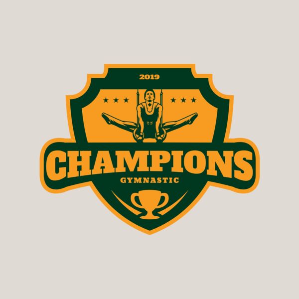 Champions Gymnastic logo template Thumbnail