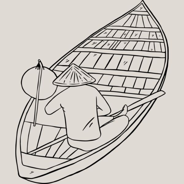 Traditional Boat with Rower Thumbnail