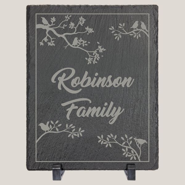 10" x 8" Rectangle Slate Decor with Plastic Feet Thumbnail
