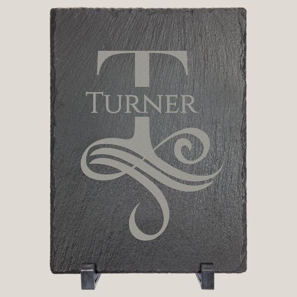 7" x 5" Rectangle Slate Decor with Plastic Feet Thumbnail