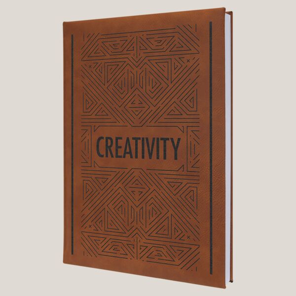 7" x 9 3/4" Leatherette Journal with Lined Notepad Thumbnail