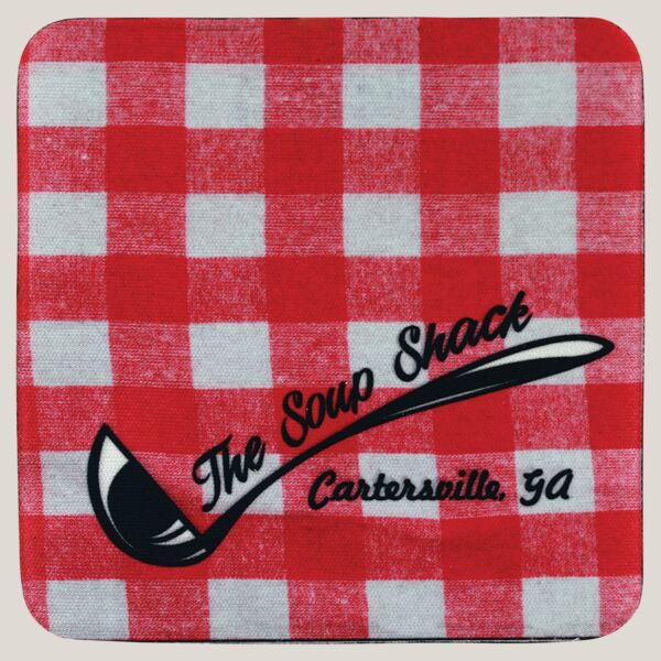 4"x4" Square Neoprene Coaster 6 Piece Set Thumbnail