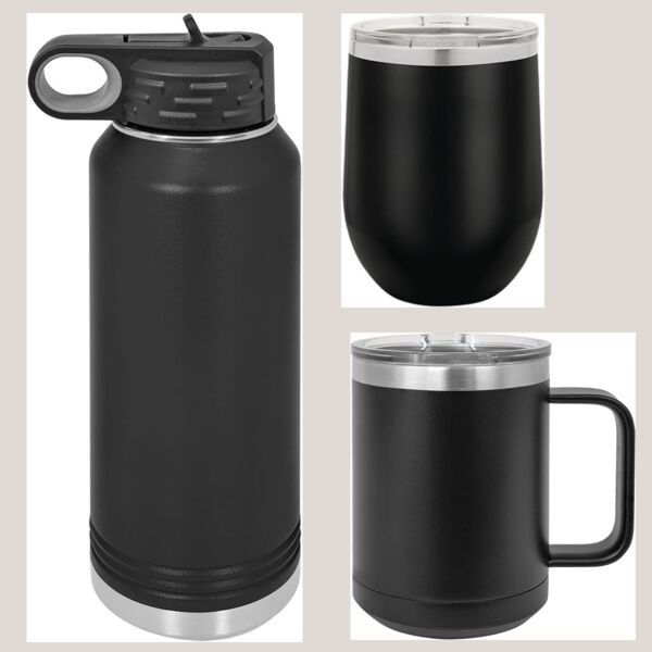  Polar Camel 32oz Water Bottle + 15oz Travel Mug + 12oz Lowball Tumbler Bundle Thumbnail