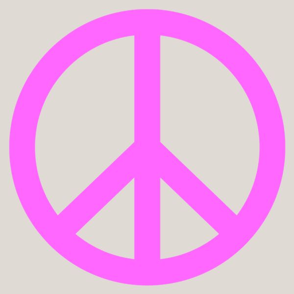 Peace Sign  Magenta  Thumbnail
