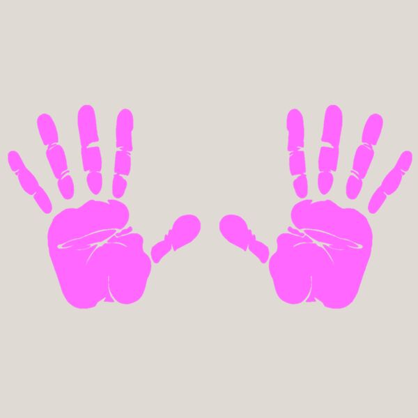 Hand Prints  Magenta  Thumbnail