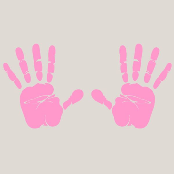 Hand Prints  Pink  Thumbnail