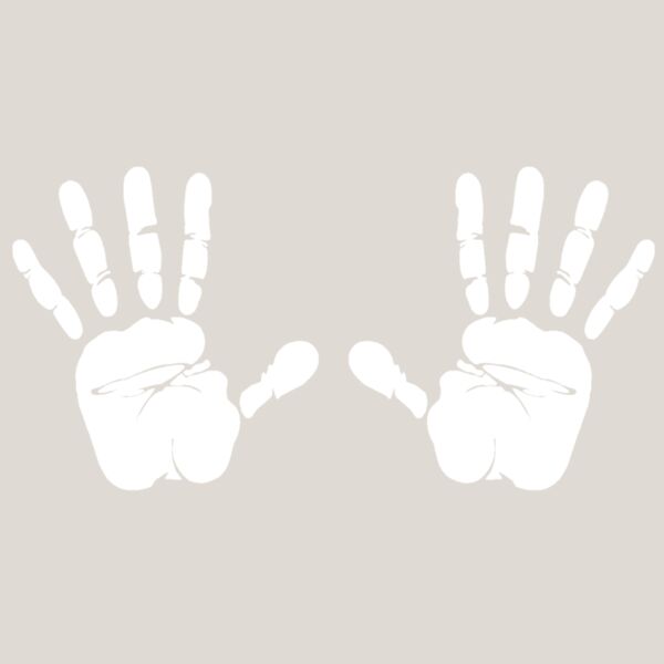 Hand Prints  White  Thumbnail