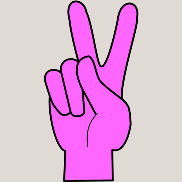 Peace  Magenta   Black  Thumbnail