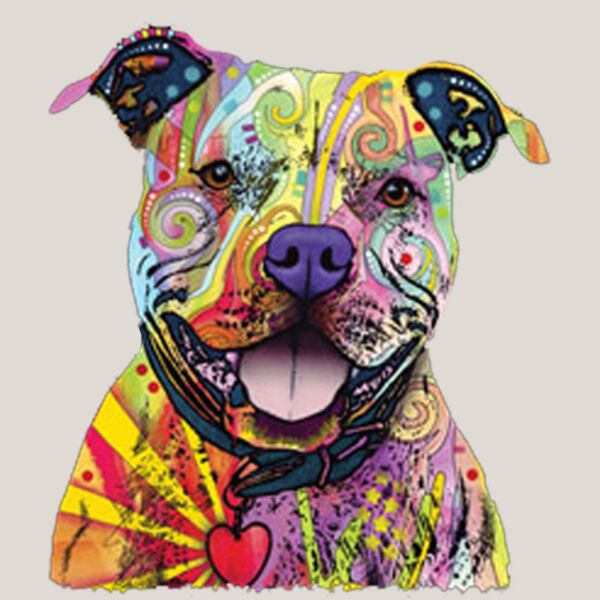 Colorful Pitbull Thumbnail
