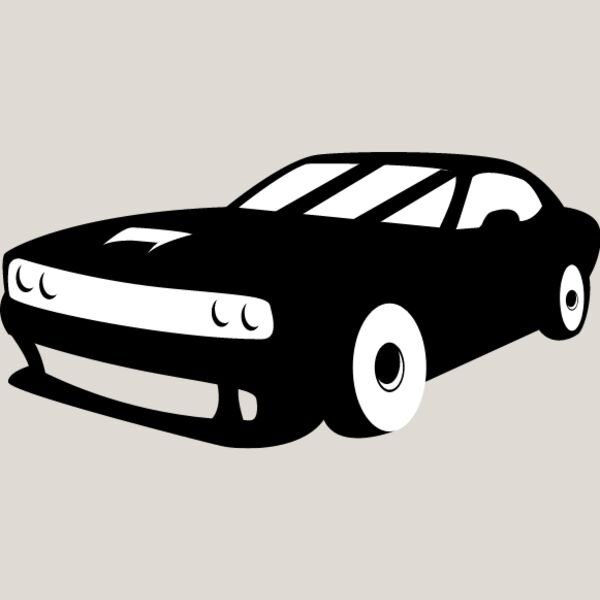 Muscle Car Silhouette6 Thumbnail