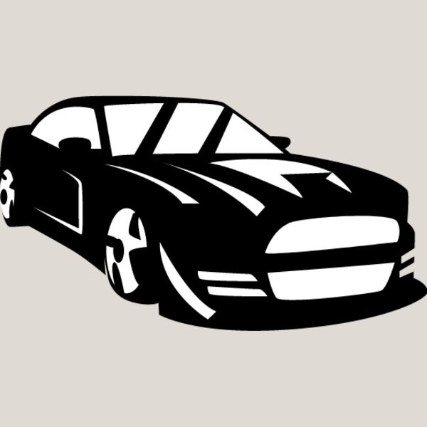Muscle Car Silhouette5 Thumbnail
