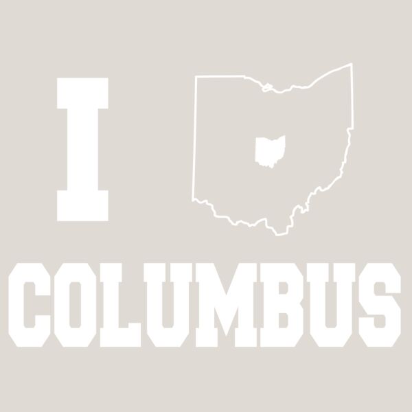 I Love Columbus  WHITE  Thumbnail