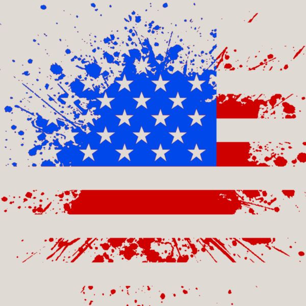 Distressed Flag  Red   Royal  Thumbnail