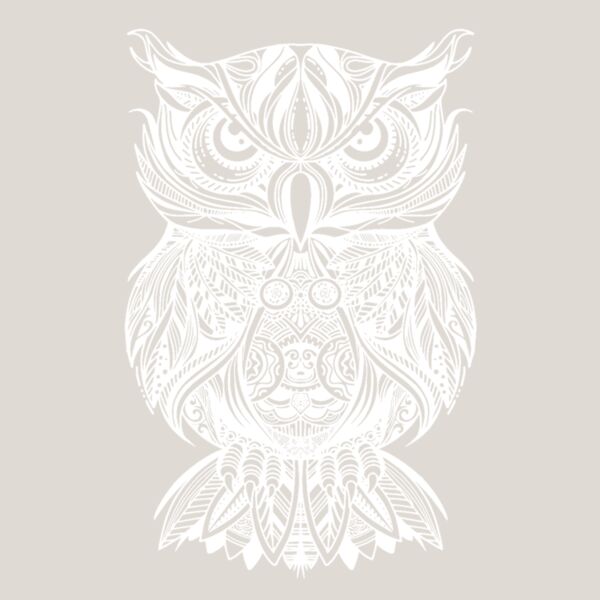 Tribal Owl  white  Thumbnail