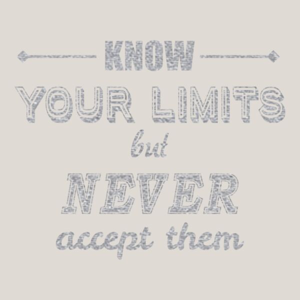 Know Your LImits  Metallic Silver  Thumbnail