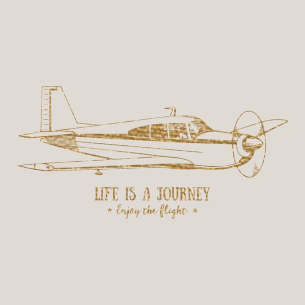 Life is a Journey  Metallic Gold  Thumbnail