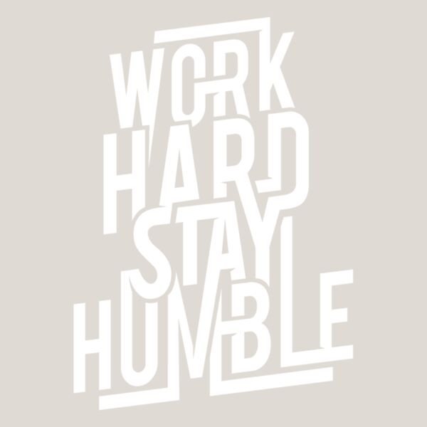Work Hard Stay Humble  White  Thumbnail