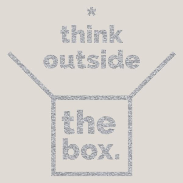 Think Outside the Box  Metallic Silver  Thumbnail