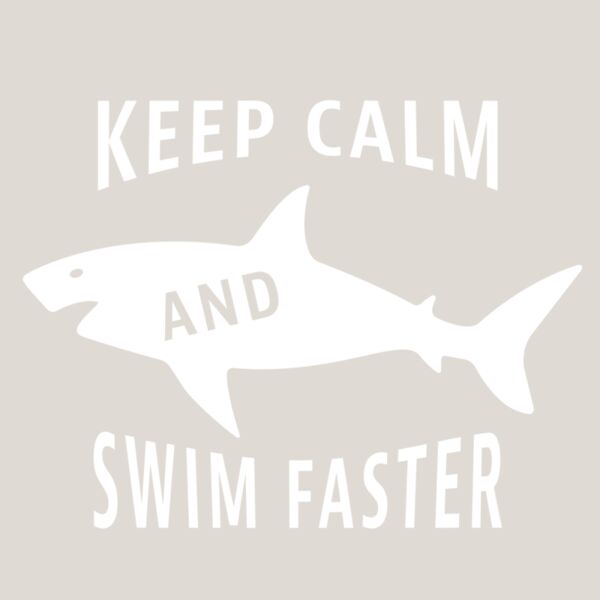 KeepCalmAndSwimFaster1White Thumbnail
