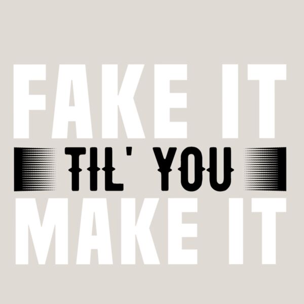 FakeItTilYouMakeItBlack White11x11 Thumbnail