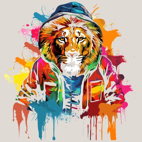 Colorful Cool Lion Thumbnail