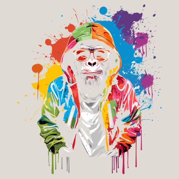 Colorful Cool Chimp Thumbnail