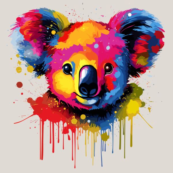 Colorful Koala Bear Thumbnail