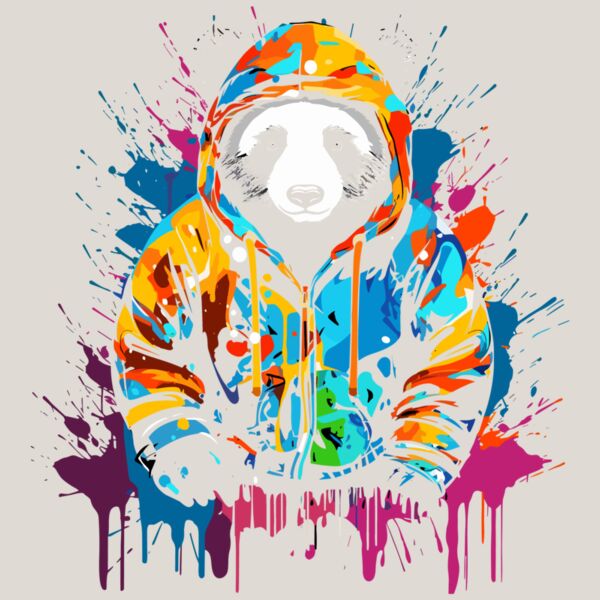 Colorful Cool Panda Thumbnail