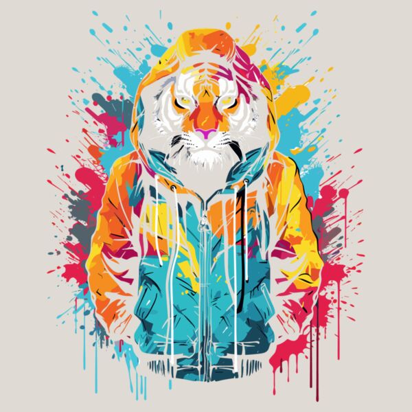 Colorful Cool Tiger Thumbnail