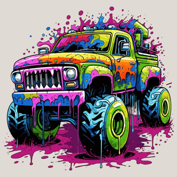 Colorful Monster Truck Thumbnail