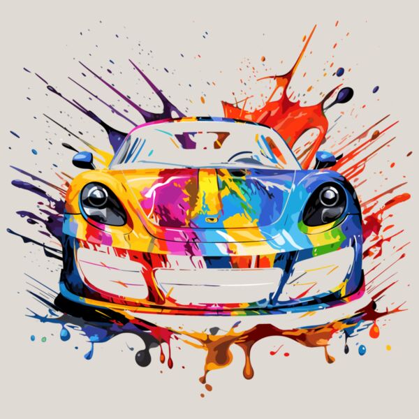 Colorful Sports Car Thumbnail