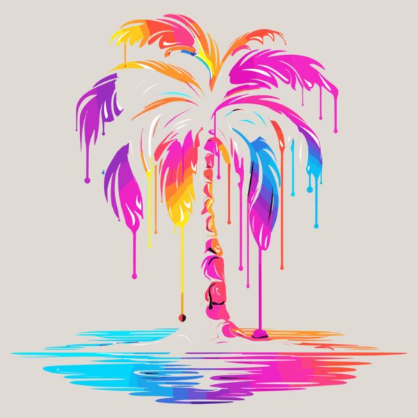 Colorful Palm Tree Thumbnail