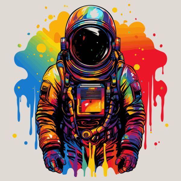 Colorful Spaceman Thumbnail