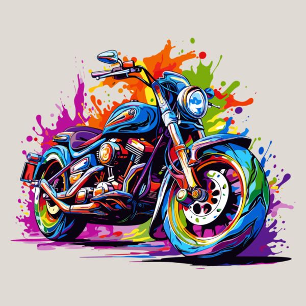Colorful Motorcycle Thumbnail