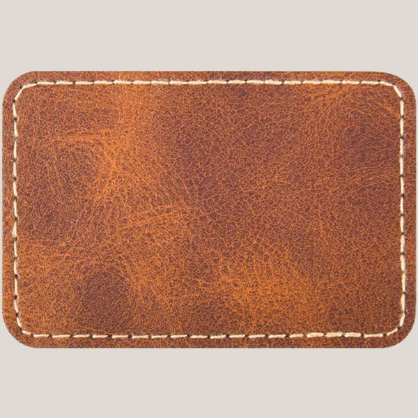 Leatherette Patch   Gold Brown Thumbnail