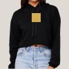 Women's Sponge Fleece Cropped Fleece Hoodie Thumbnail